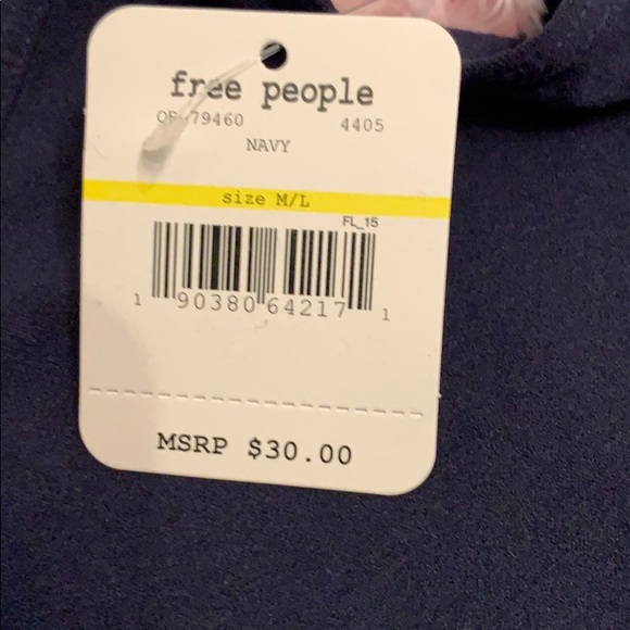 Free People Women’s Seamless Slip-Navy - Picture 4 of 6